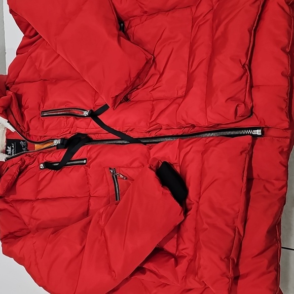 Orolay Down Jacket Red Puffer Size 3X Zipper Hoodie - Picture 5 of 12